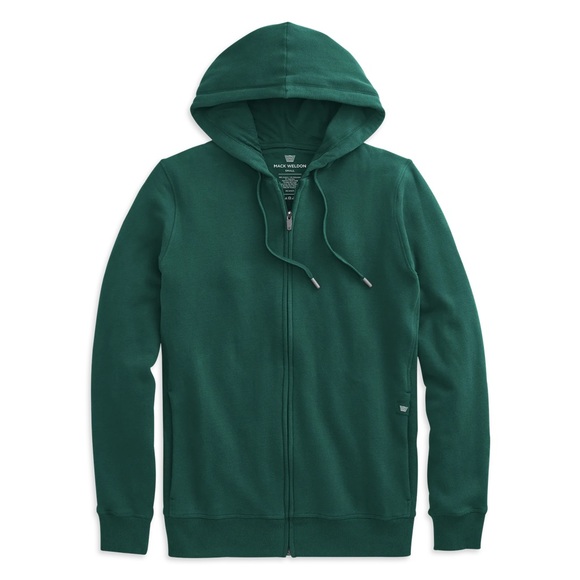 Mack Weldon Other - NEW Mack Weldon Men’s ACE Full-Zip Hooded Sweatshirt Midnight Pine XXL Green